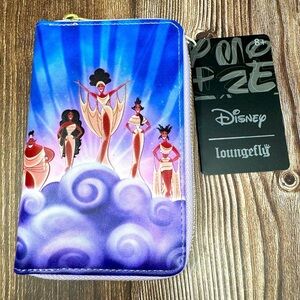 Disney Loungefly Hercules Muses Zip Around Wallet NWT​​​